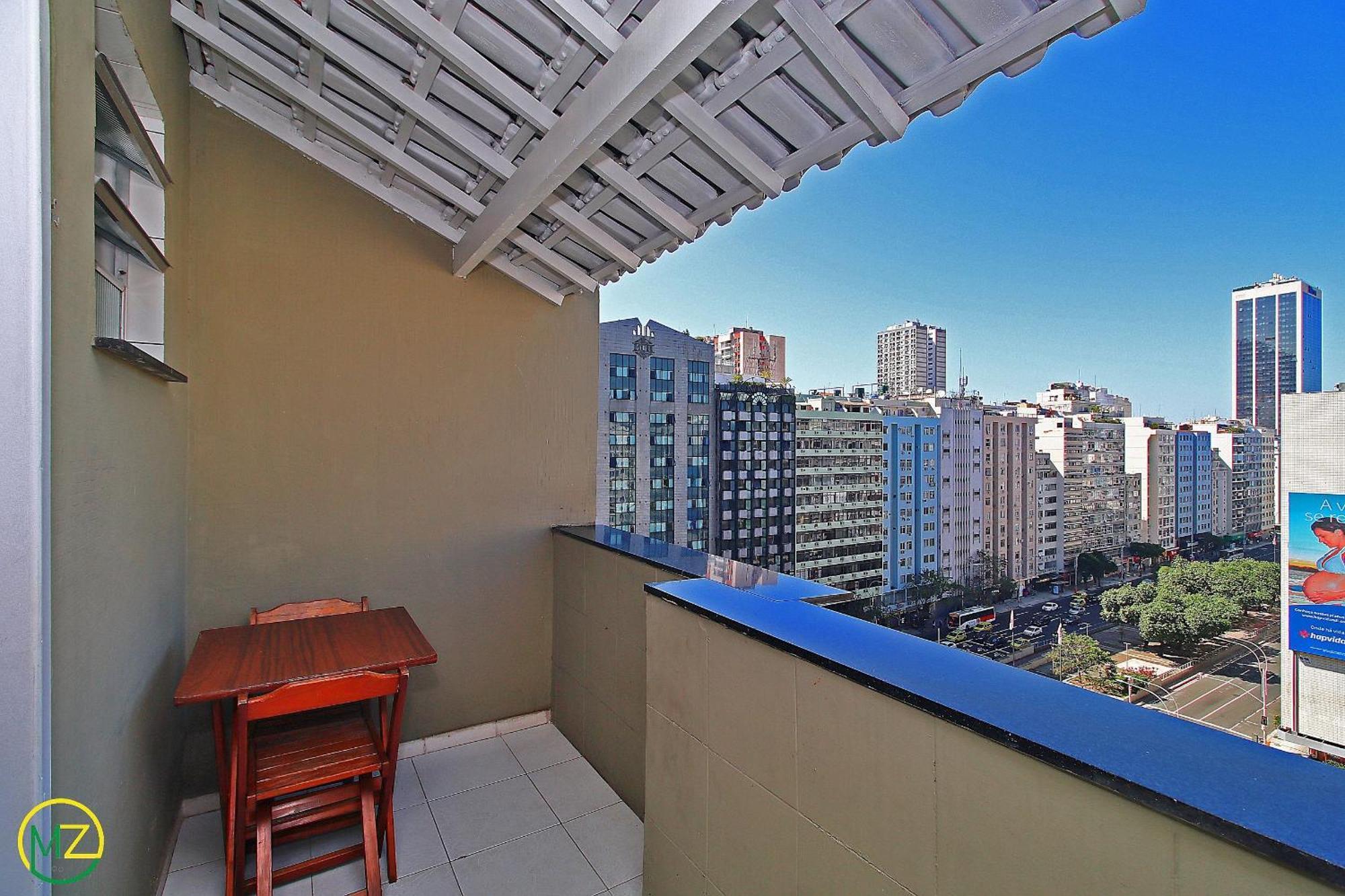 Studio Com Pequena Varanda Em Copacabana Rio de Janeiro Extérieur photo